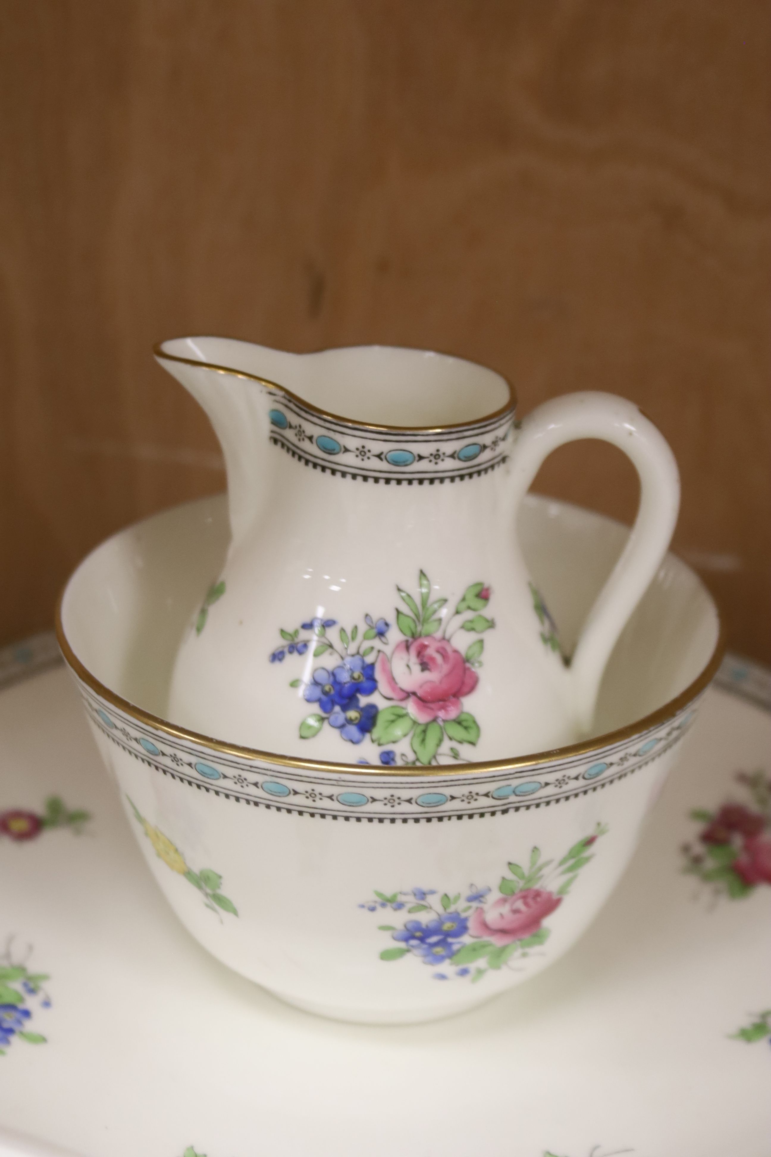 A Cauldon bone china teaset